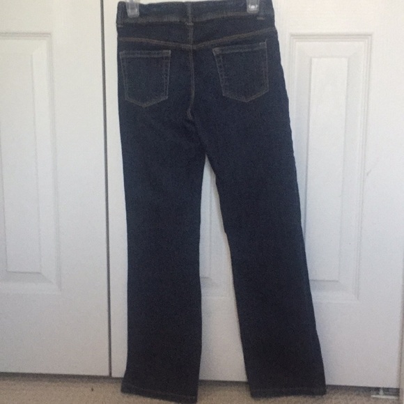 Girls dark washed denim boot cut jeans - Picture 2 of 4